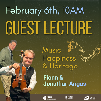 Guest Lecture: Fionn & Jonathan Angus - Music, Happiness & Heritage - Council Room, MTU Bishopstown, Rossa Ave, Bishopstown, Cork, T12 P928