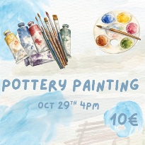 International Students Society - Pottery Painting - Potteria